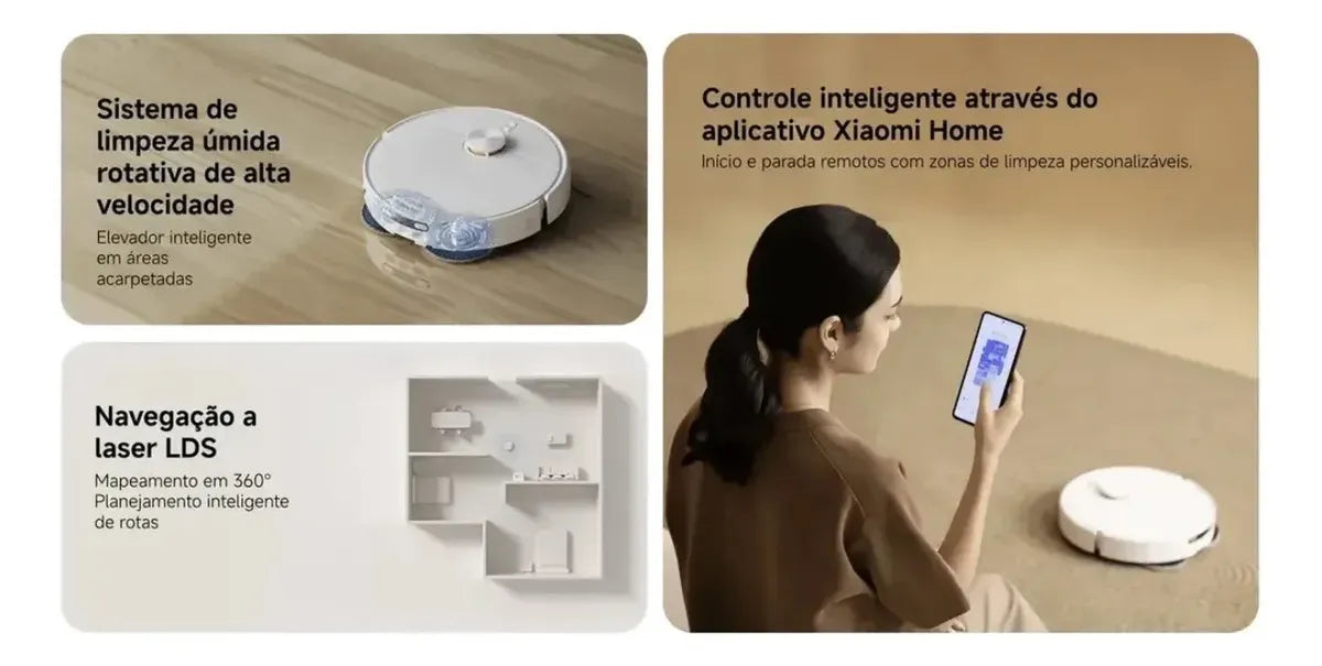 Robot Aspirador Xiaomi Vacuum H50 Pro