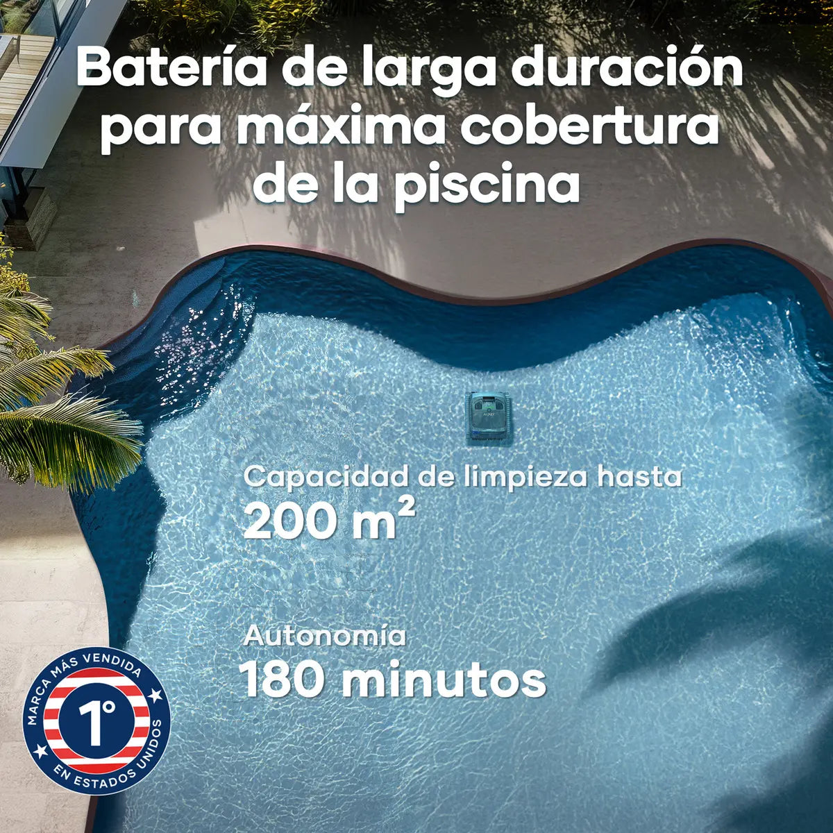 Robot Limpiapiscinas Aiper Scuba X1 Inalámbrico