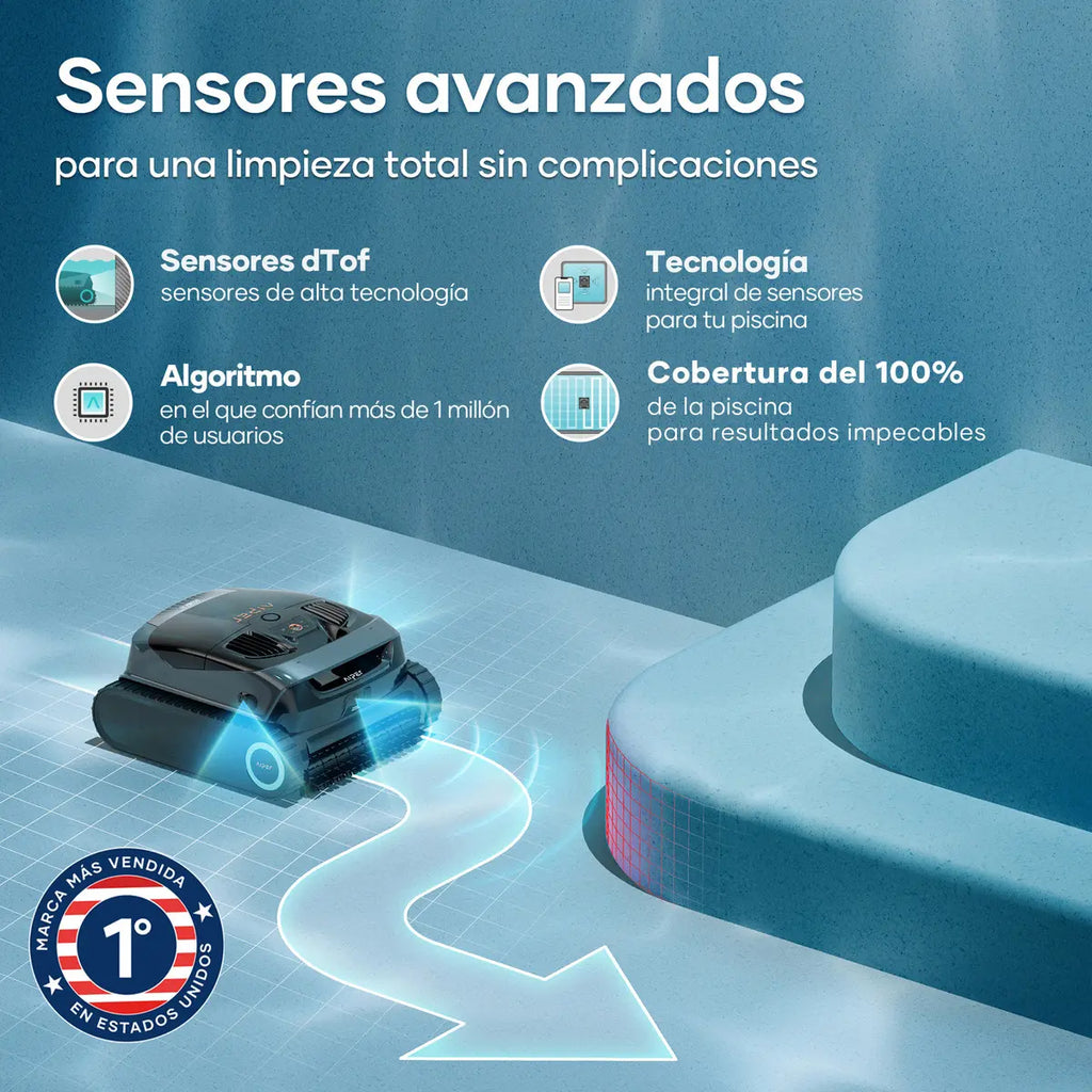 Robot Limpiapiscinas Aiper Scuba X1 Inalámbrico